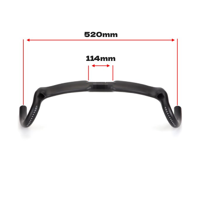 Кермо велосипедне ROXAR Gravel, 550мм шосе, карбон