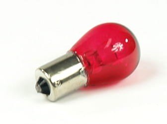 Лампа 12V 21W /BA15S/ червона