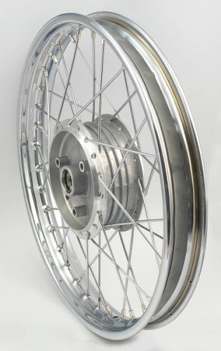 Колесо для їзди SIMSON 16 - 1.5 переднє, заднє сталеве хром /MZA/