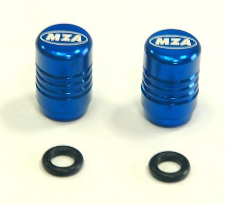 Алюмінієва гайка клапана синя /пара/ MZA