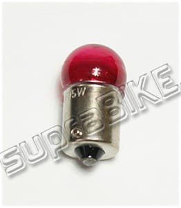 Żарівка 12V 5W /BA15S/ червона