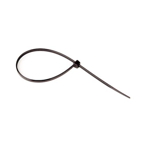 Затискна стрічка 3.6 x 200мм чорна 100шт.