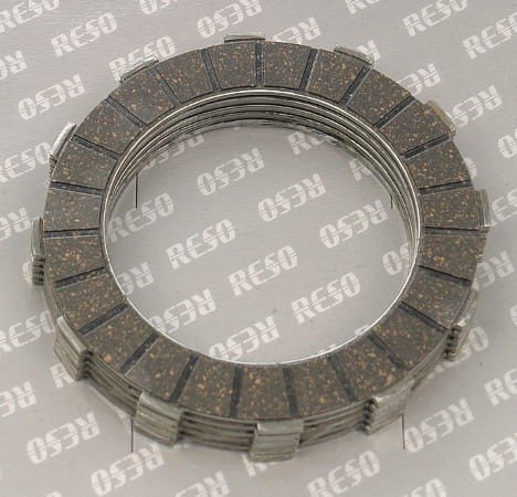 Диск зчеплення SIMSON - A12 /5шт./ комплект алюмінієвий товщина 2.5мм /RESO/