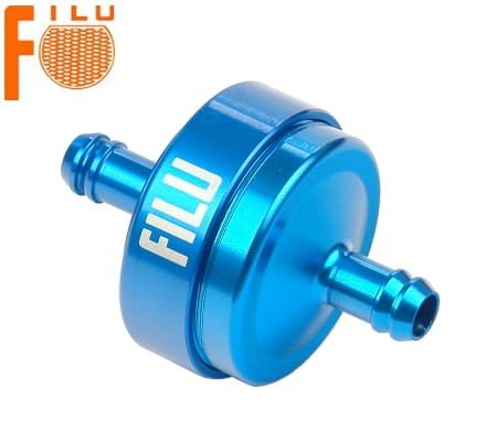Круглий паливний фільтр FILU алюмінієвий синій