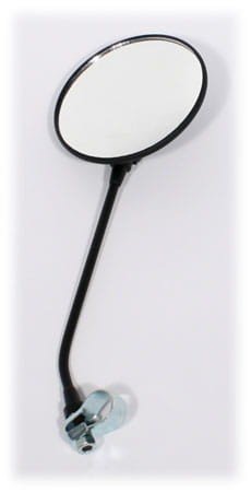 Кругле універсальне дзеркало з кріпленням чорне M8 P