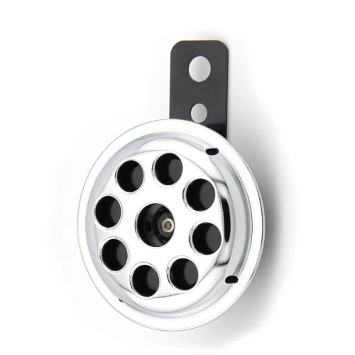 Сигнал 12V 70мм сріблястий /середина чорна/