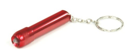Брелок-ліхтарик алюмінієвий червоний