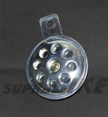 Сигнал 12V 70мм сріблястий /середина срібляста/