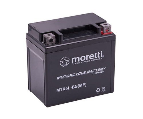 Аккумулятор MTX5L-BS (12V 5Ah) MORETTI (AGM Gel)
