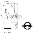 Żарова 6V 35/35W S2 /BA20D/ BOSMA