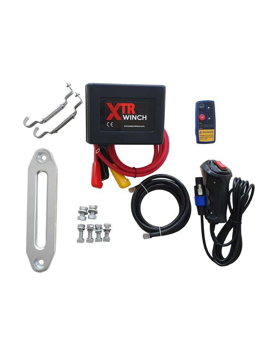 24V 25м Синтетичний Витягуватель XTR 12000 bs ШВИДКІСТЬ 5443кг з синтетичним тросом