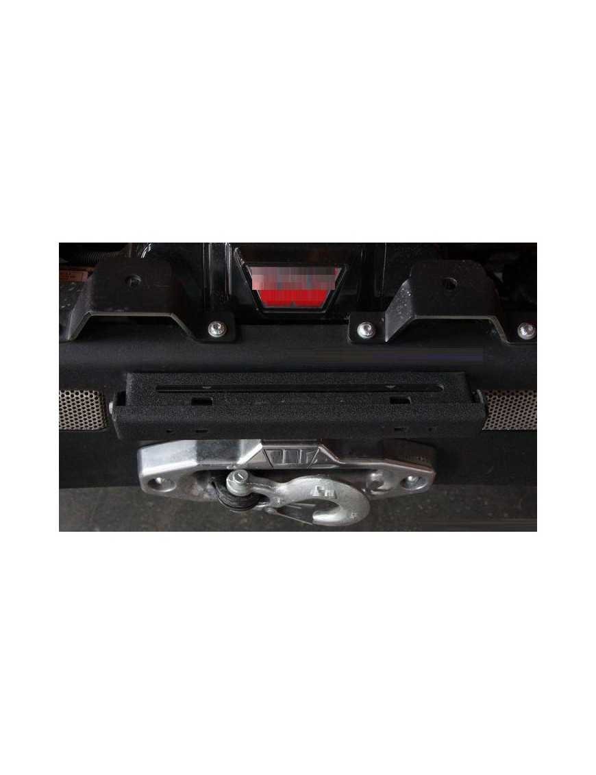 Відкидне кріплення номерного знака на ковзун