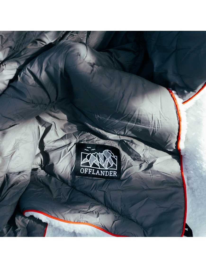 М'який кемпінговий плед OFFLANDER сірий 200 x 140