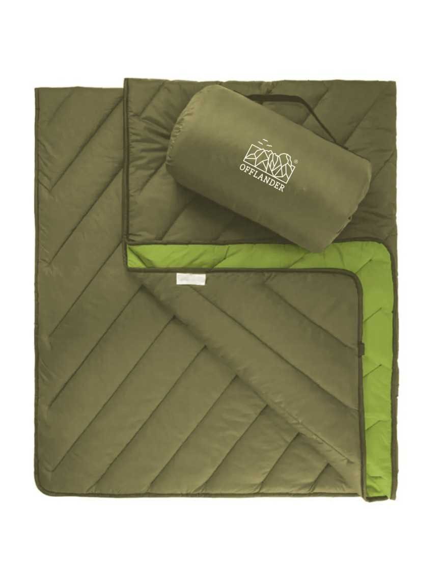 Водонепроникний кемпінговий плед OFFLANDER зелений 200 x 140