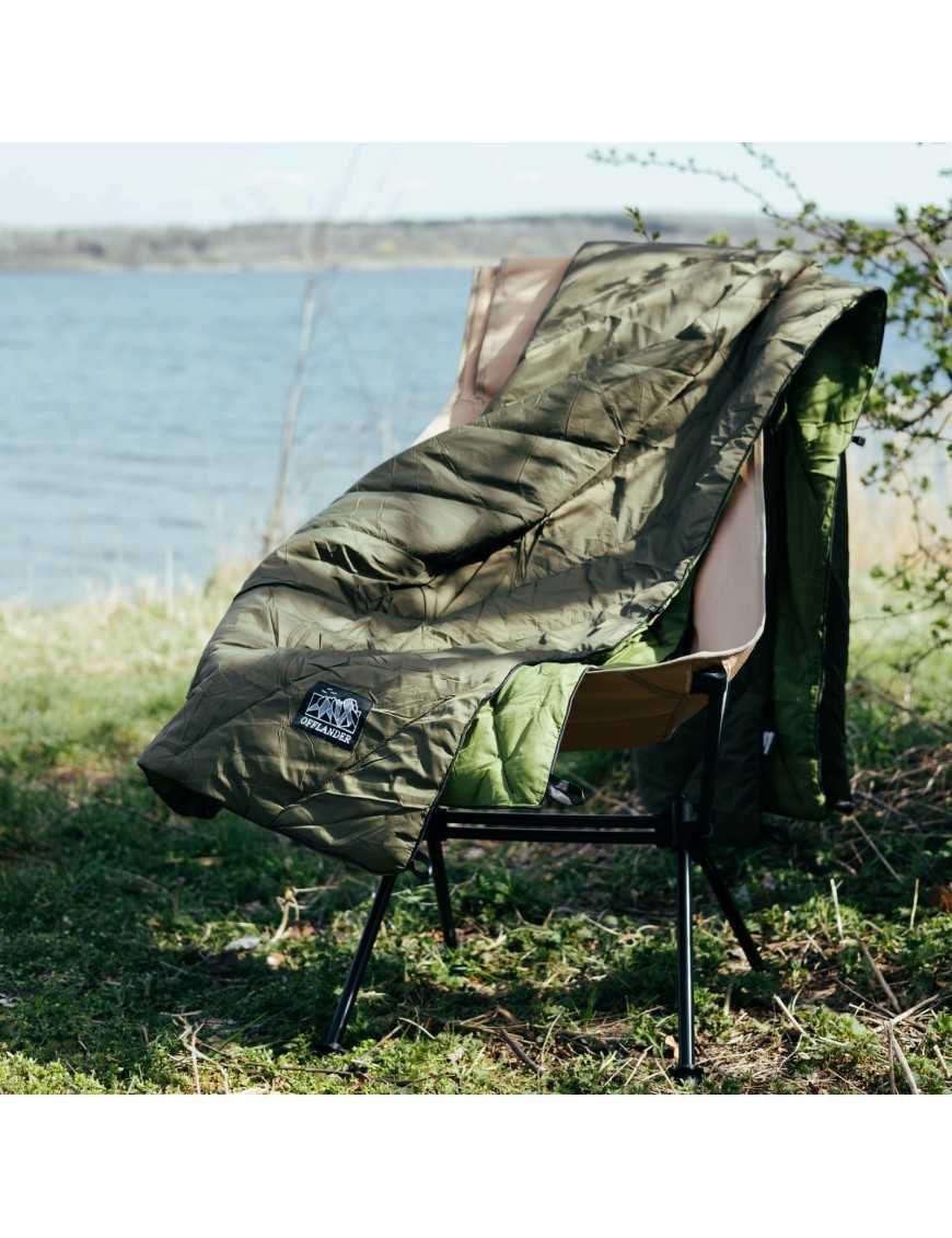 Водонепроникний кемпінговий плед OFFLANDER зелений 200 x 140