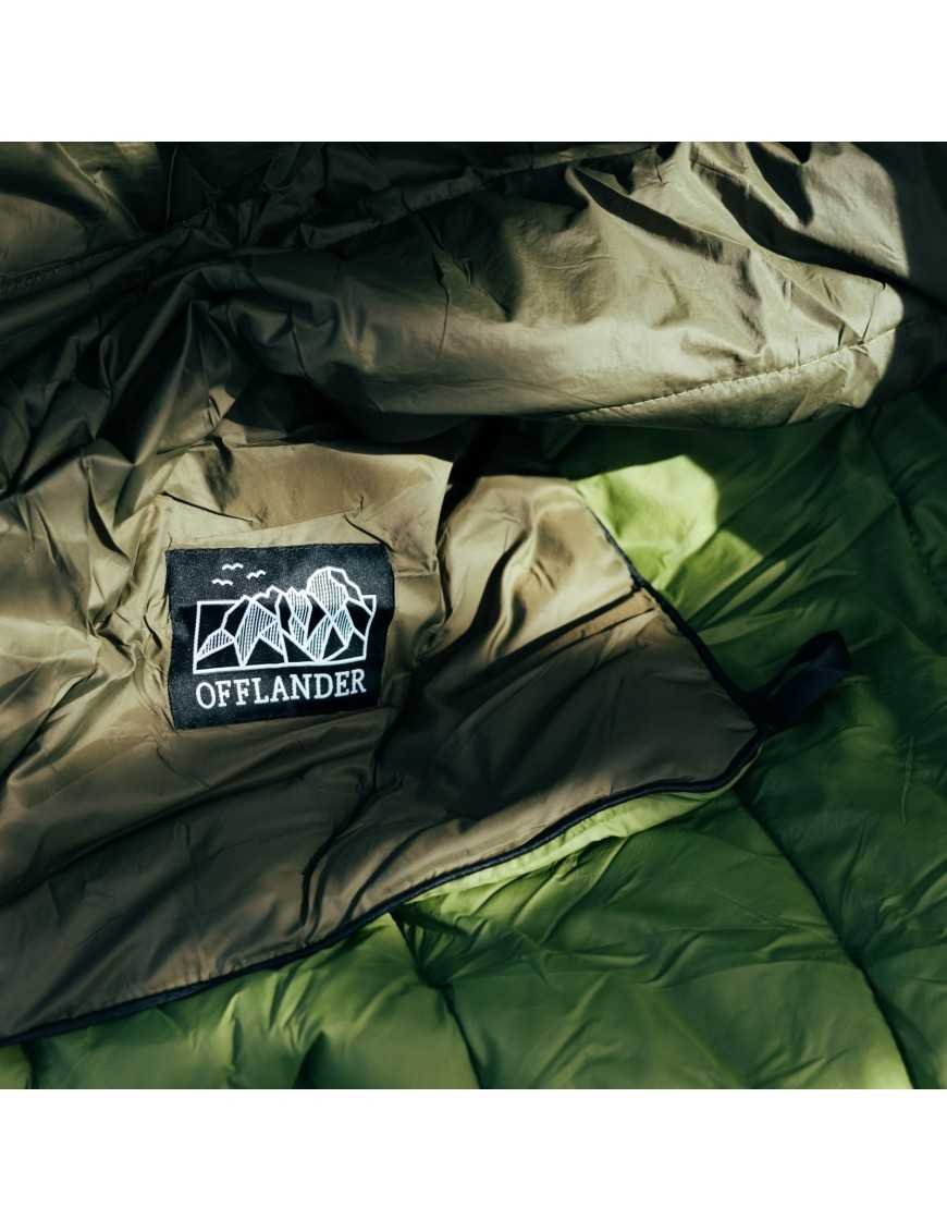Водонепроникний кемпінговий плед OFFLANDER зелений 200 x 140