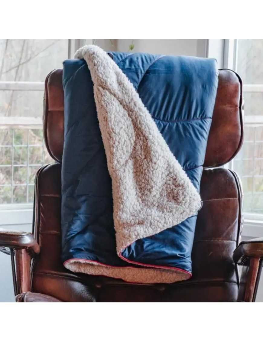 М'яка туристична ковдра-плед OFFLANDER темно-синя 200 x 140