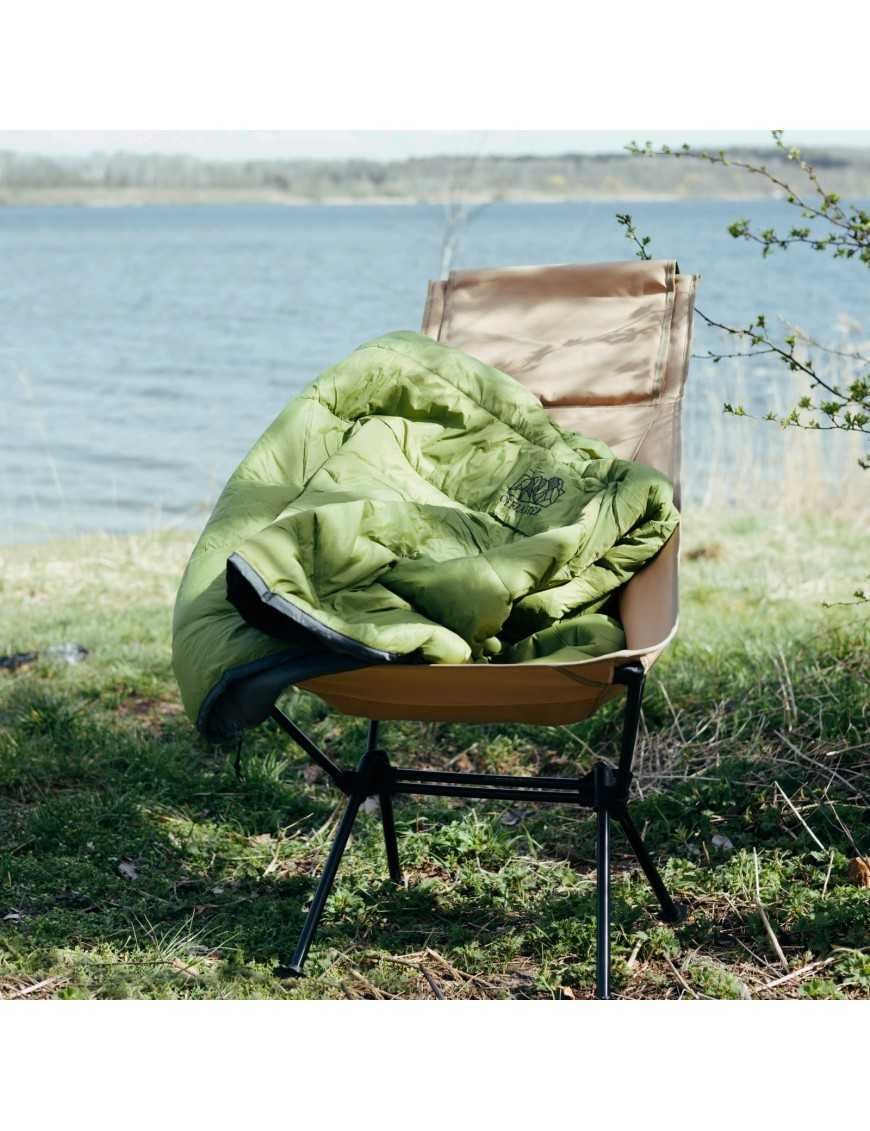 Тепле водонепроникне кемпінгове пончо OFFLANDER зелене