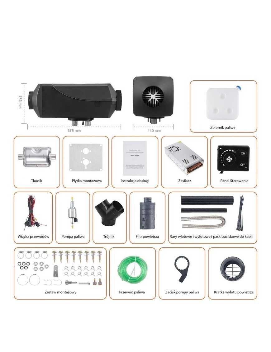 Масляний обігрівач для даху намету Barracuda 8kW WF5001B