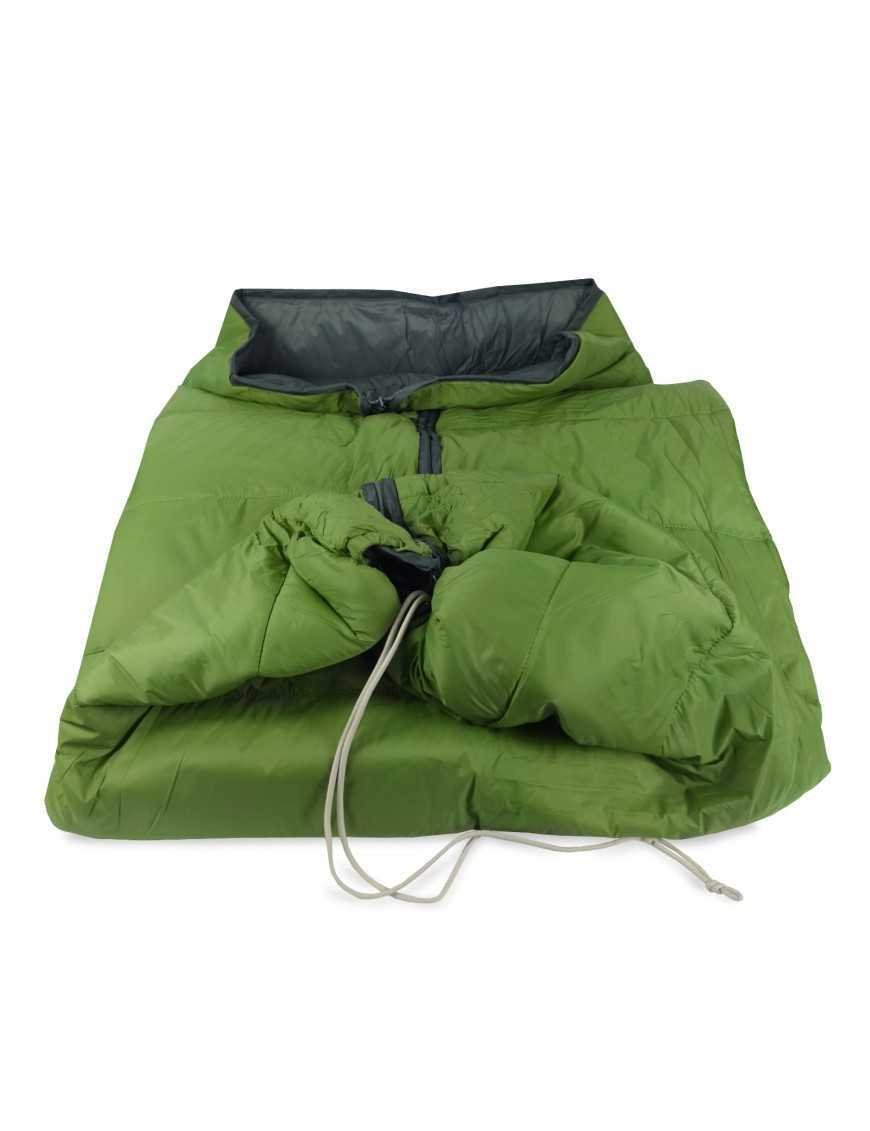 Тепле водонепроникне кемпінгове пончо OFFLANDER зелене