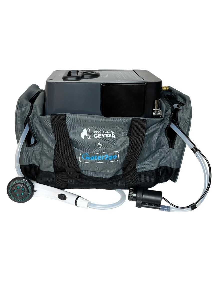 Проточний переносний газовий водонагрівач з душем та редуктором