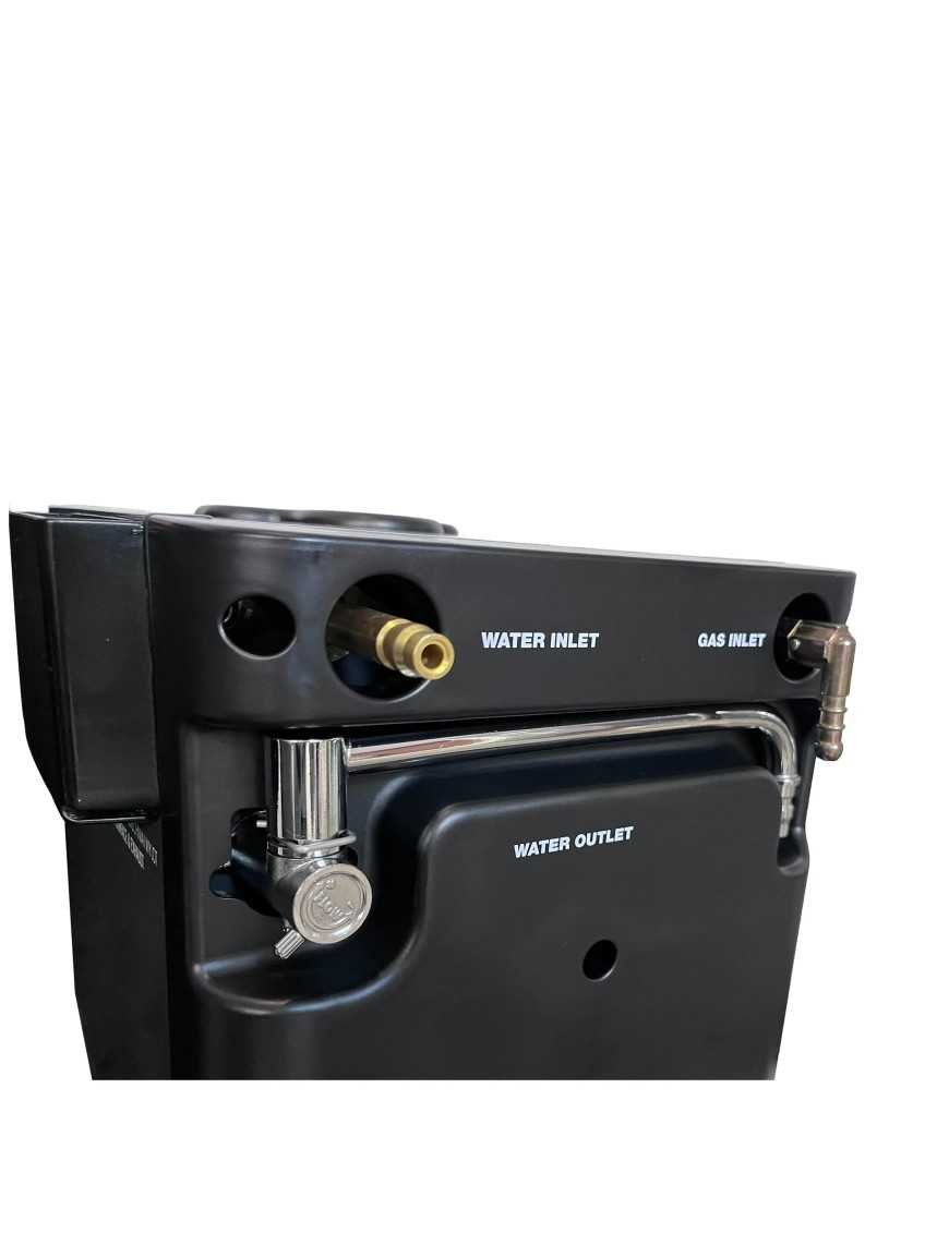 Проточний переносний газовий водонагрівач з душем та редуктором