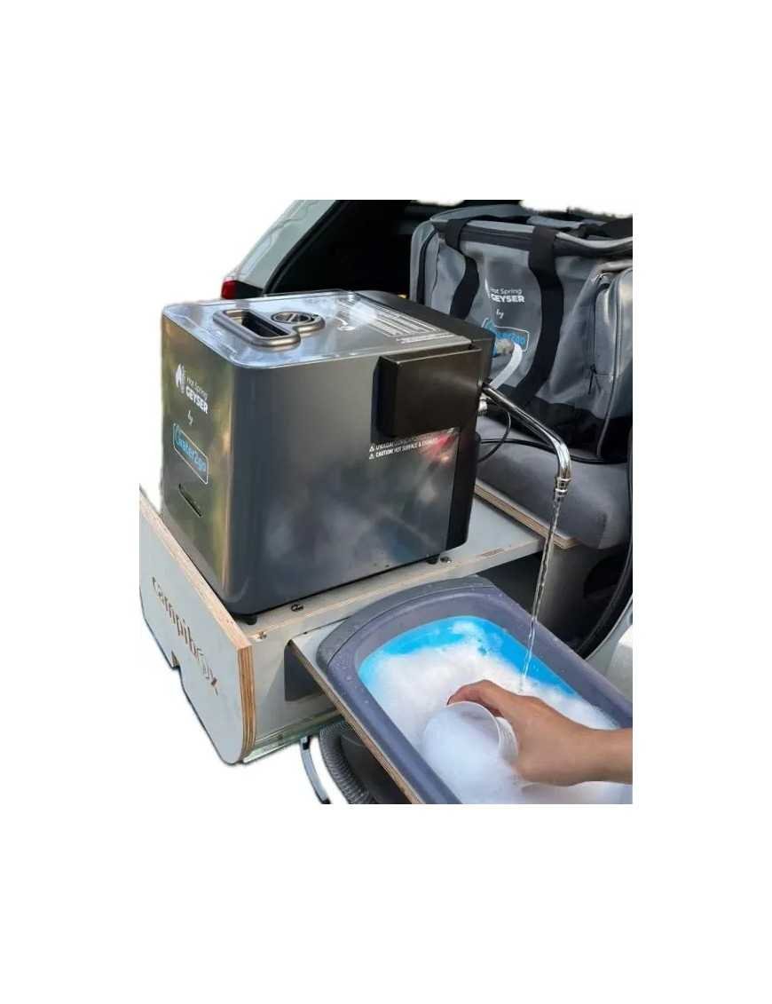 Проточний переносний газовий водонагрівач з душем та редуктором