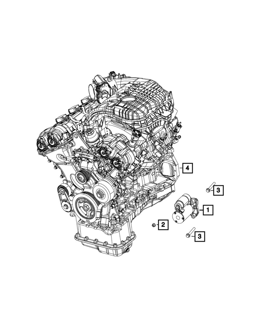 Запуск двигуна MOPAR Jeep Wrangler JK JL 3,6 2012-2025