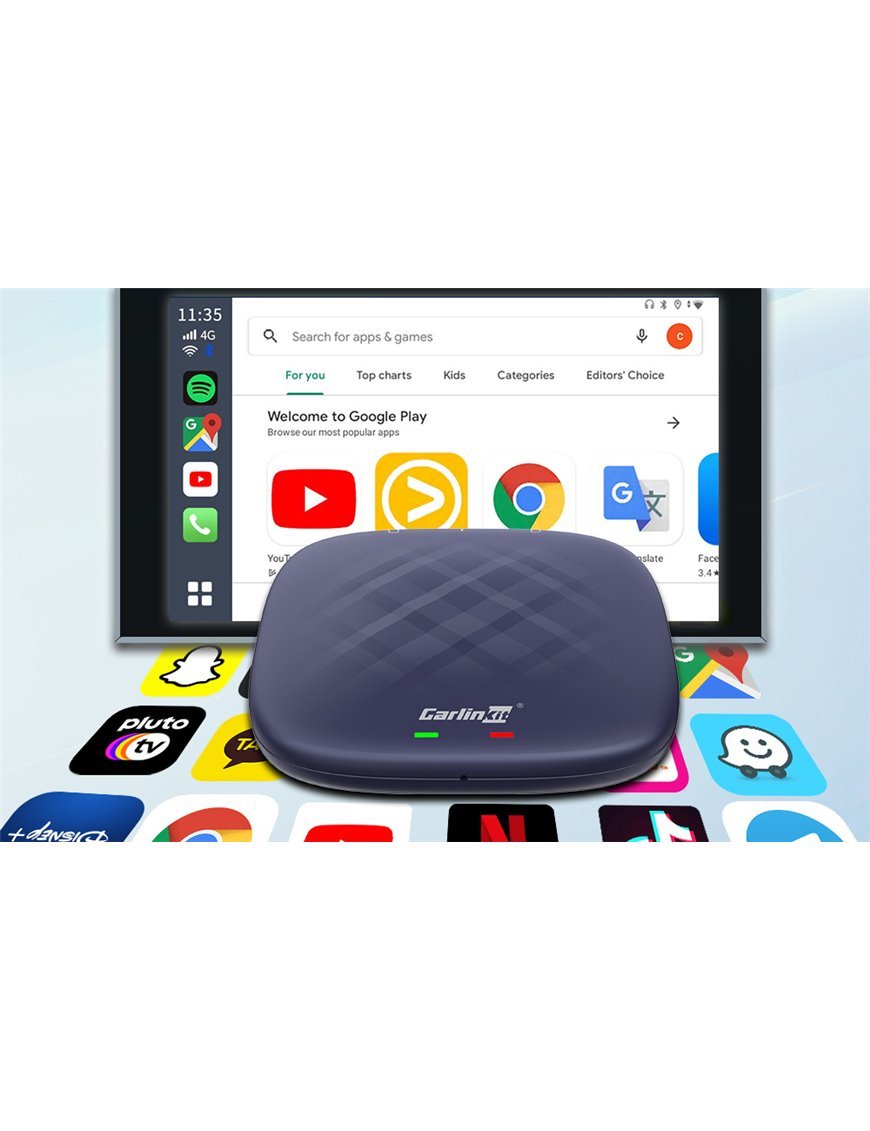 Бездротовий адаптер Carlinkit TBOX-Plus 4+64GB