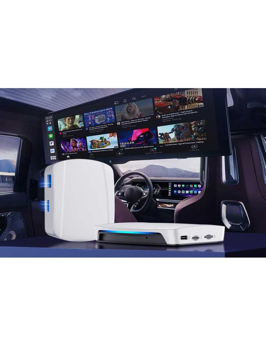 Бездротовий адаптер Carlinkit CPC200-Tbox UHD Carplay/Android (білий)