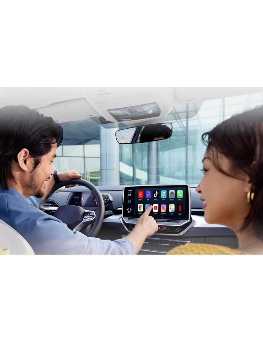 Бездротовий адаптер Carlinkit CPC200-Tbox UHD Carplay/Android (білий)