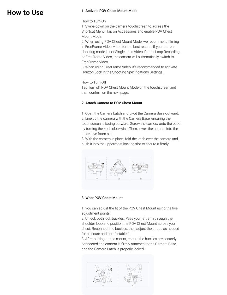 POV кріплення на груди Insta360 X5 Insta 360