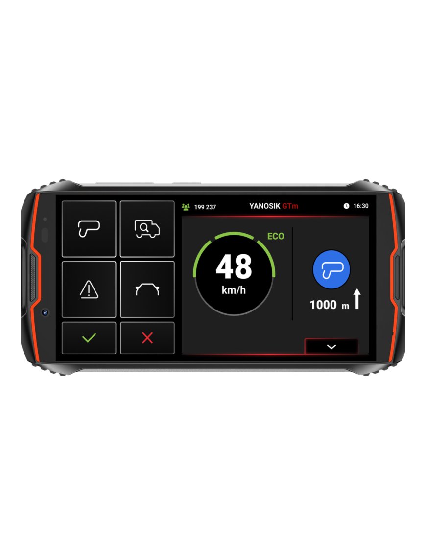 Yanosik GTm з сенсорним екраном – новий антирадар