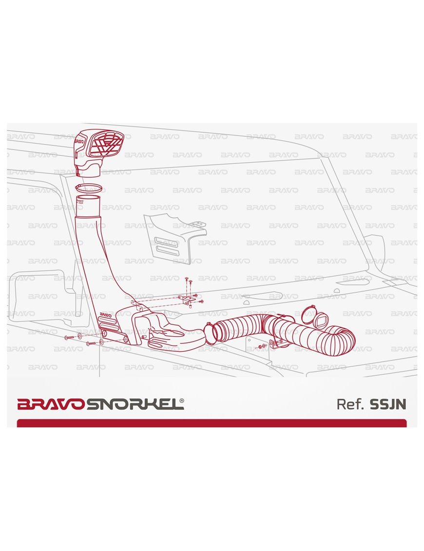 Bravo Snorkel без вирізання SUZUKI JIMNY (2018 - )