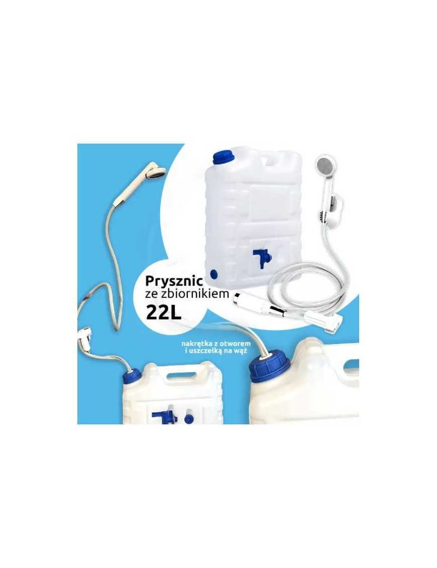 Портативний душ з баком 22L Water2go, різьблення для шланга