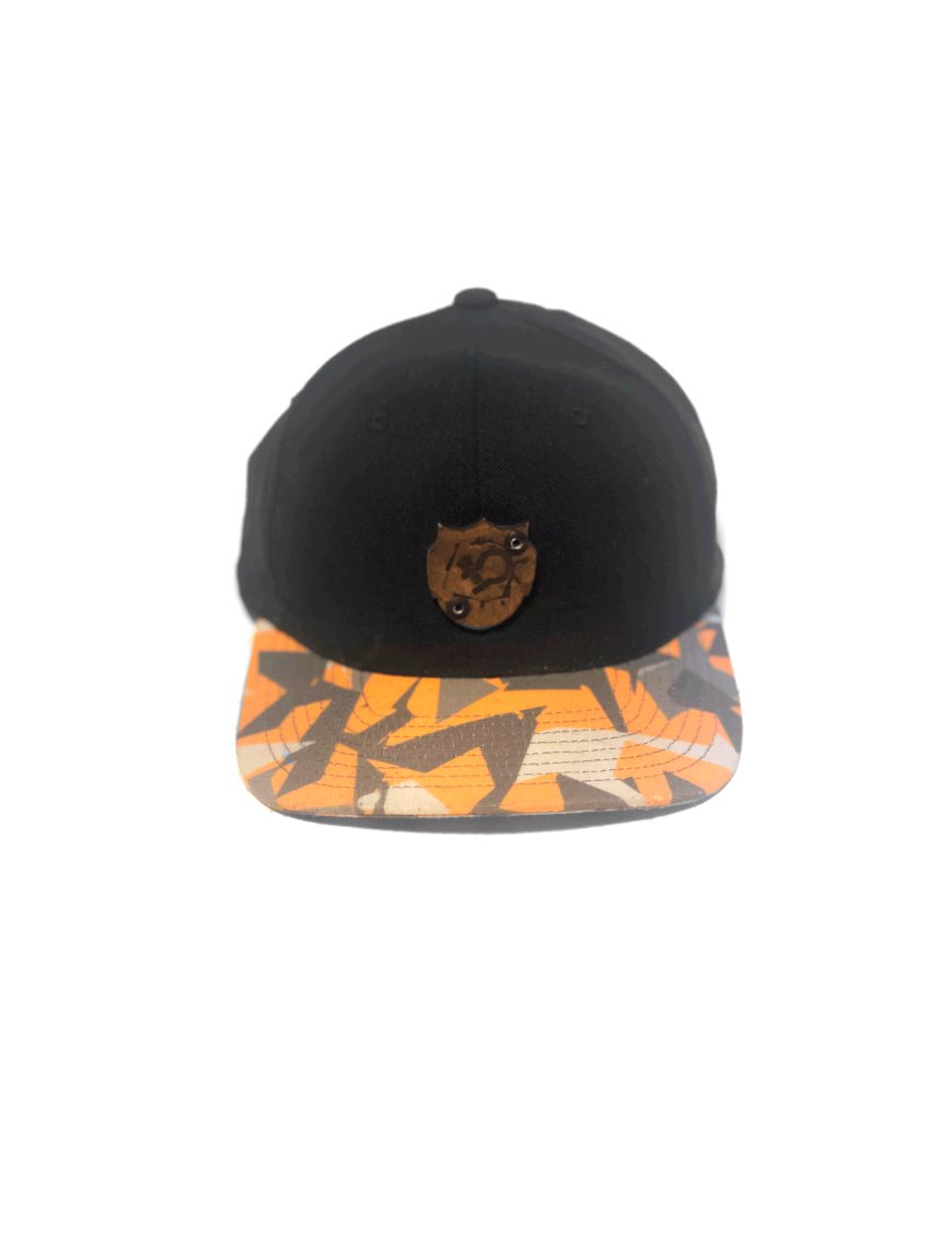 Кепка SnapBack з козирком Orange Camo