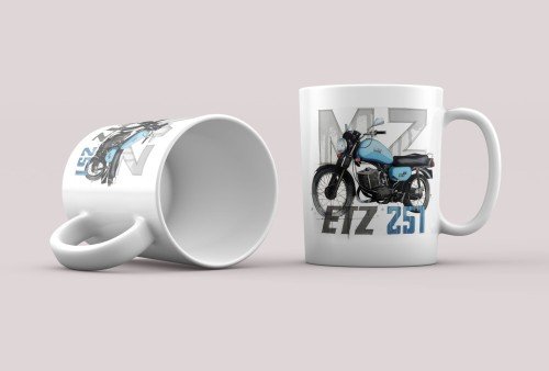 Кружка MZ ETZ 251 синя