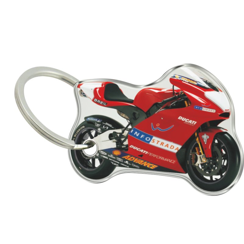 Двосторонній об’ємний брелок ONEDESIGN на ключі ducati gp