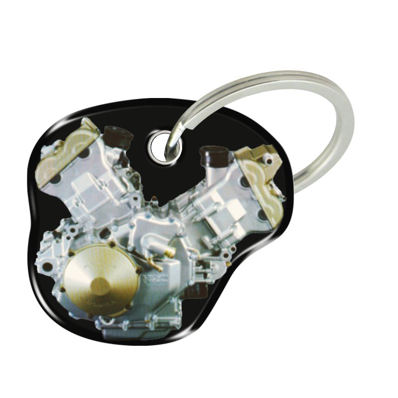 Двосторонній об’ємний брелок ONEDESIGN bicilindro Honda