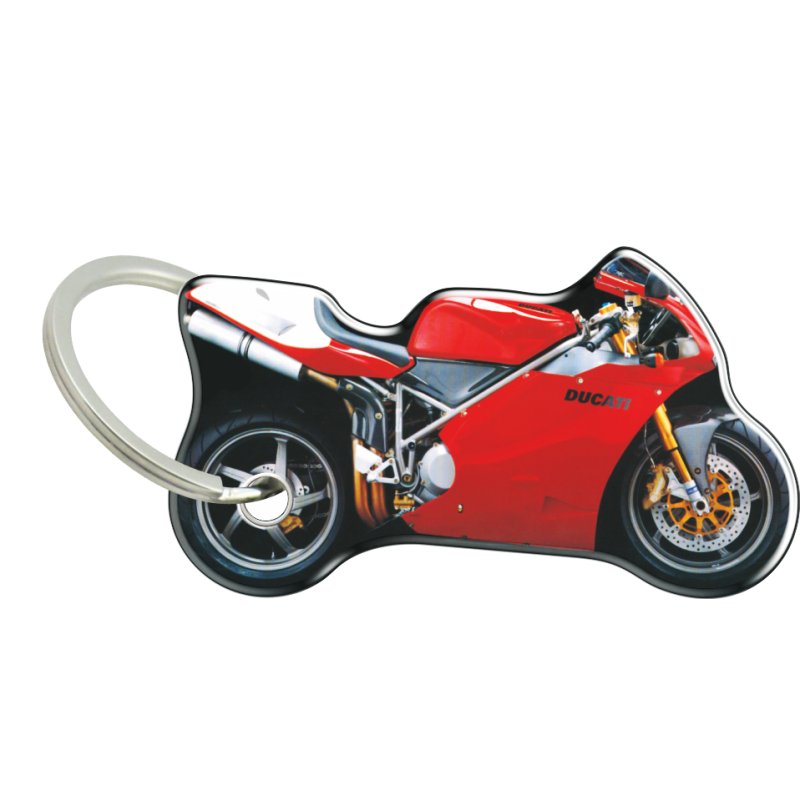 Двосторонній випуклий брелок ONEDESIGN на ключі ducati