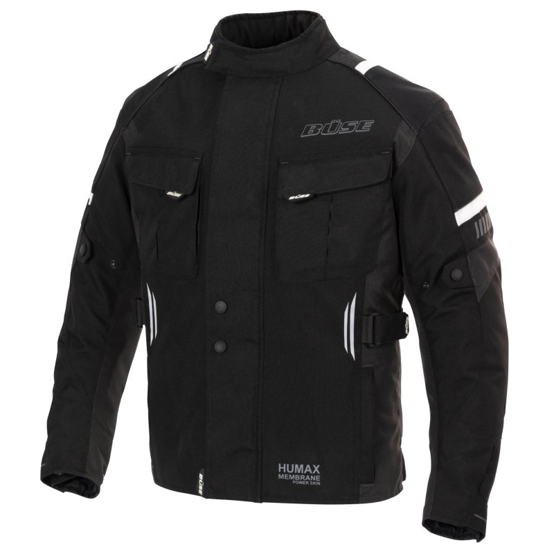 Дитяча текстильна куртка Büse Breno Pro чорна – Безпека та комфорт для юних мотоциклістів