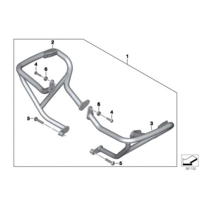 Дуги захисту двигуна K50 BMW