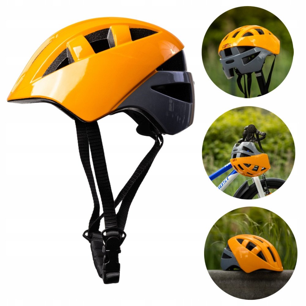 Дитячий велосипедний шолом ROXAR KID помаранчевий