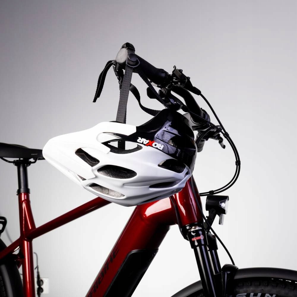 Велошолом ROXAR MTB білий чорний