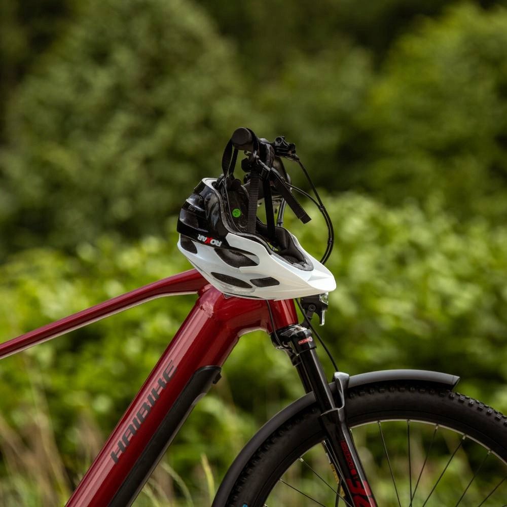 Велошолом ROXAR MTB білий чорний