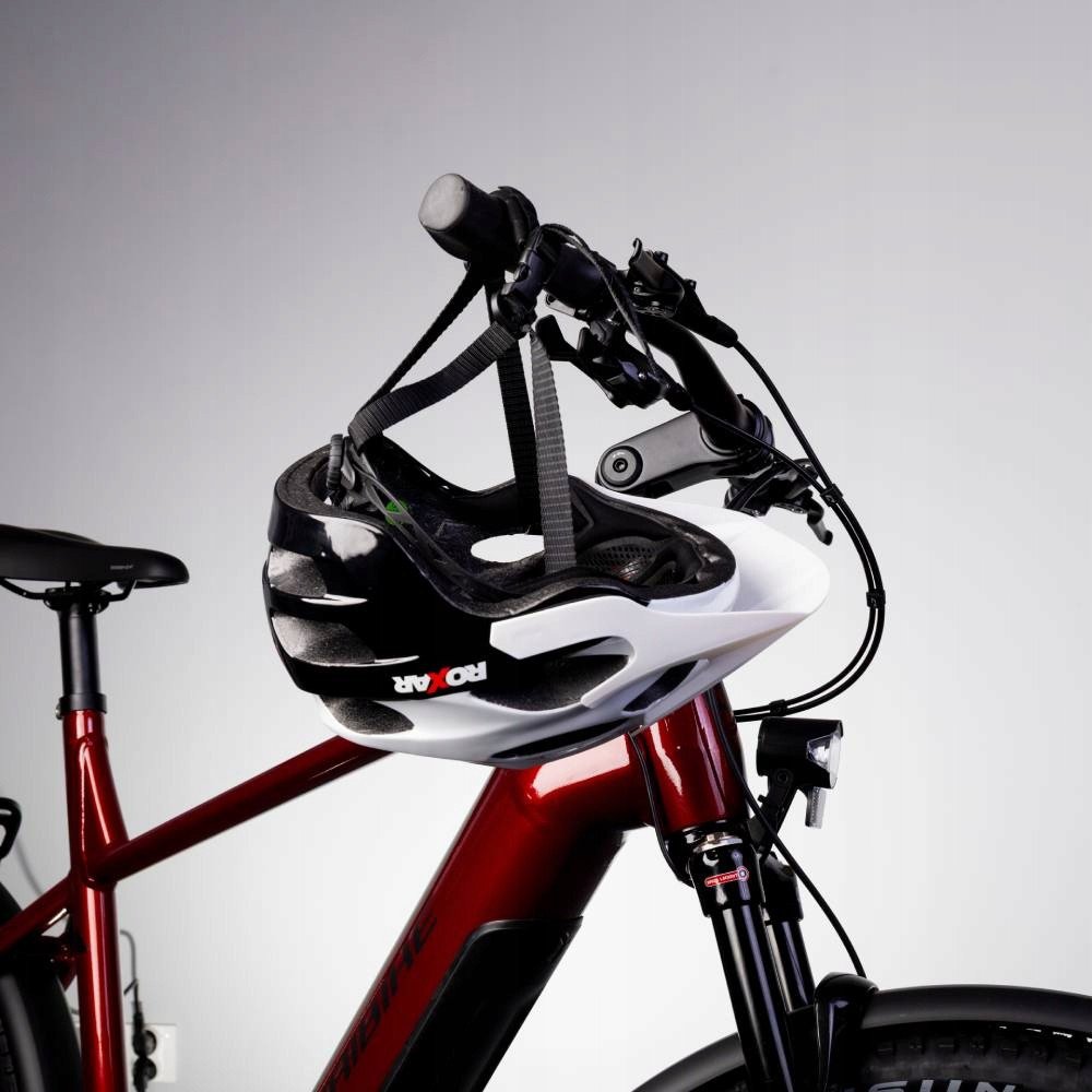 Велошолом ROXAR MTB білий чорний