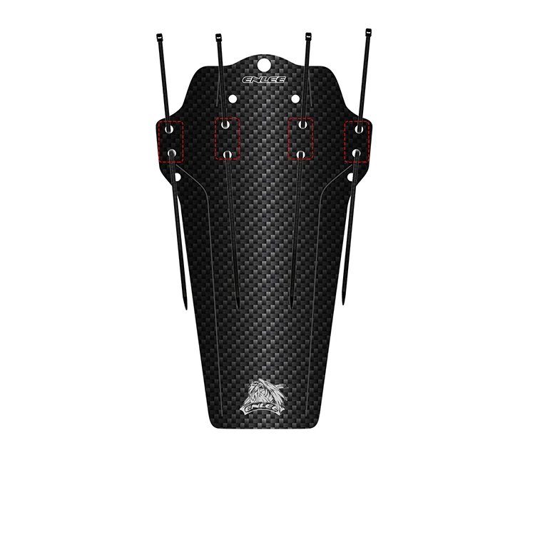 Велосипедний крило, універсальний захист/бризковик (карбоновий чорний) ROXAR ENLEE