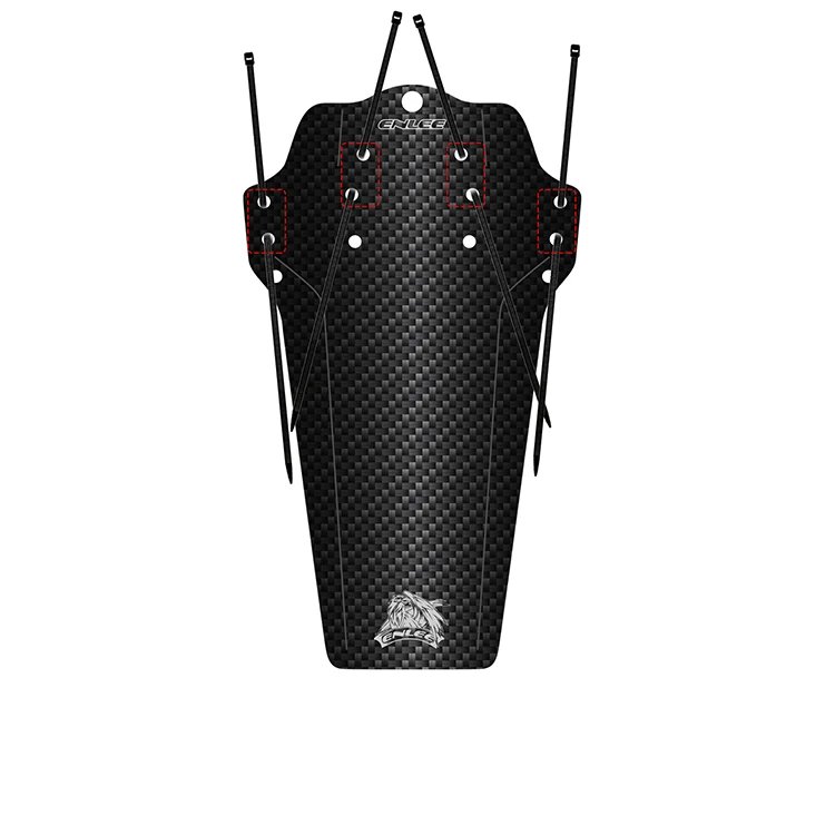 Велосипедний крило, універсальний захист/бризковик (карбоновий чорний) ROXAR ENLEE