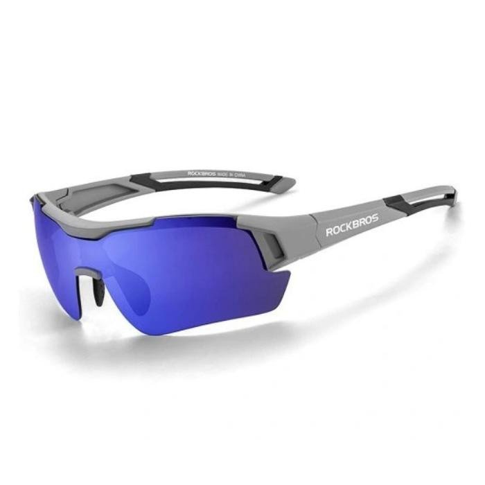 Велосипедні / спортивні окуляри з поляризацією ROCKBROS UV400 (10117) сірі