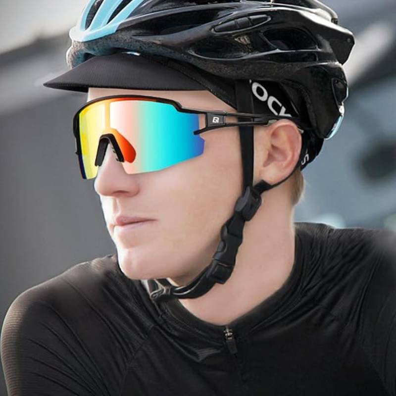 Велосипедна кепка з козирком під шолом Rockbros MZ10010 – фіолетова